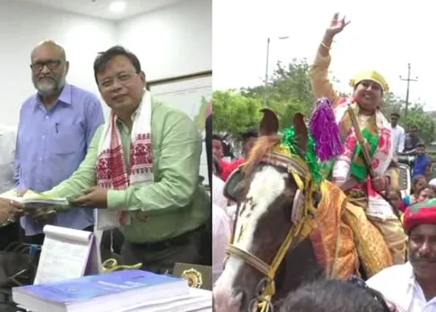 Upamanyu Hazarika, Junmoni Devi file nominations