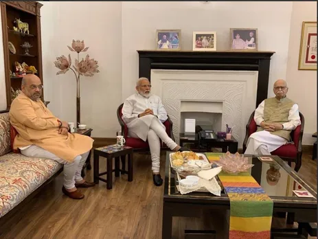 PM meets Advani, Murli Manohar Joshi post LS election verdict