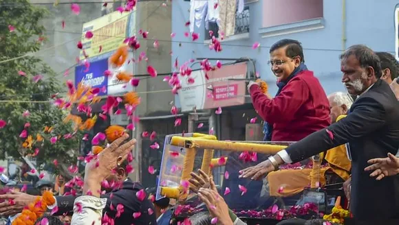 Arvind Kejriwal Holds Roadshow in Matiala