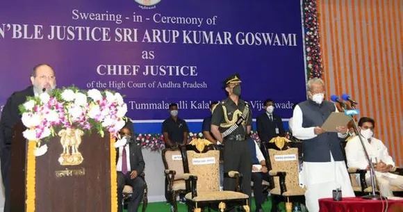 Arup Kumar Goswami Sworn In As Chief Justice Of Andhra HC