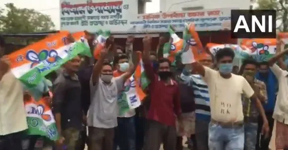 #Elections2021: DMK, TMC Workers Celebrate Despite Ban On Victory Processions