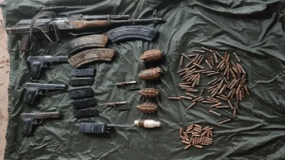 Arms consignment dropped by Pakistani drone in Jammu
