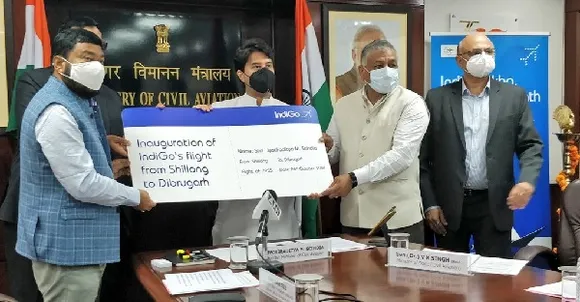 Scindia Inaugurates 1st Direct Flight Between Shillong-Dibrugarh Under UDAN