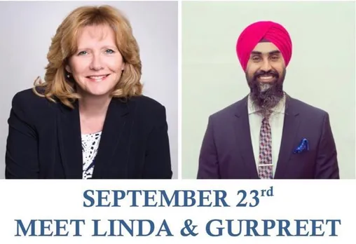 Linda Jeffery and Gurpreet Dhillon  Will Stop By at Dhaliwal Residence on September 23rd.