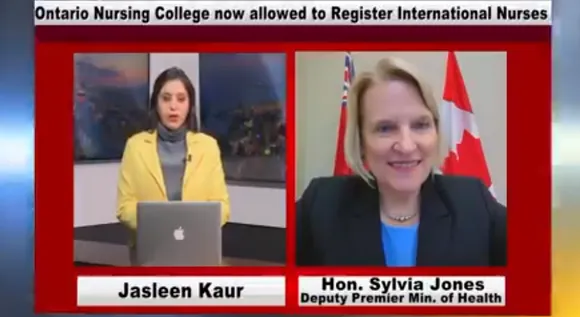International nurses can now be registered at the Ontario Nursing College