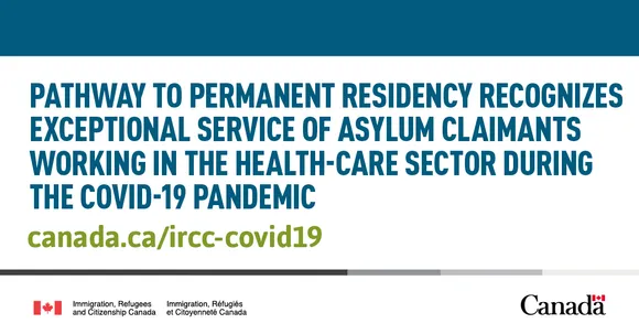 Pathway to permanent residency recognizes exceptional service of asylum claimants on front lines of COVID-19 pandemic