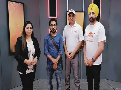 Team of Film Asees was welcomed in in PTC Punjabi Canada Office today
