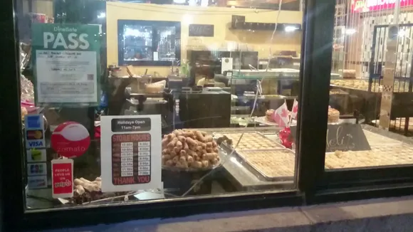 Queen Street Live Fresh Food Market, Toronto closed after mice caught munching on food displayed at Meli Baklava and Chocolate Bar.