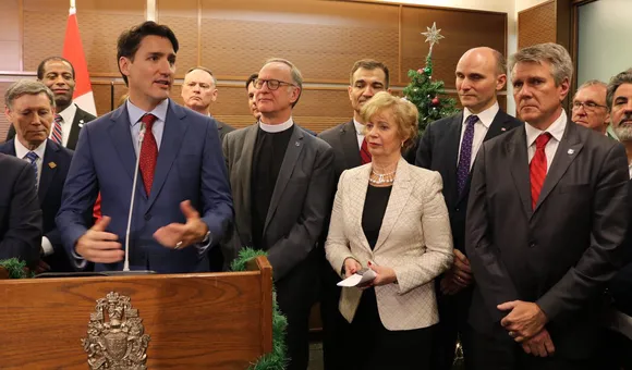 Justin Trudeau Celebrates Christmas On The Hill With Members Of The Christian Community