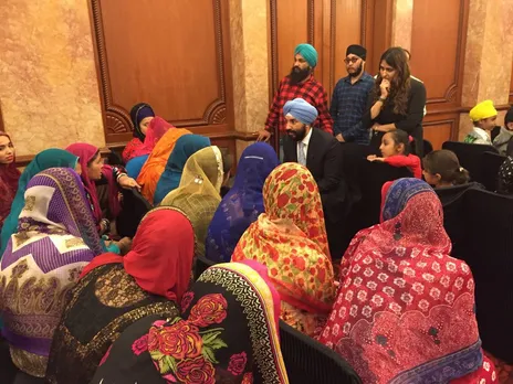 Honourable Navdeep Bains met Afghan Sikh and Hindu refugees.