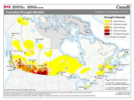 Southern Saskatchewan in drought for almost a year now