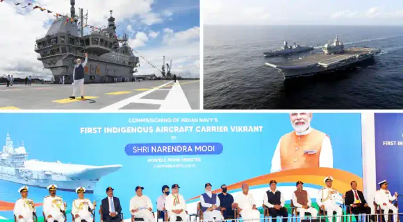 PM Modi commissions INS Vikrant, unveil Naval Ensign ‘Nishaan’ in Kochi on Friday