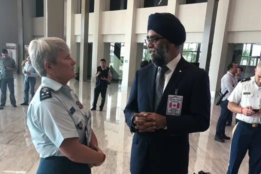 Harjit Sajjan Applauds Lt. Gen. Chris Whitecross At CDMA