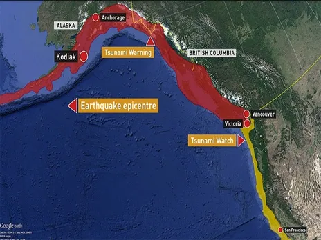 Tsunami warning ends for B.C. after large earthquake strikes off Alaska