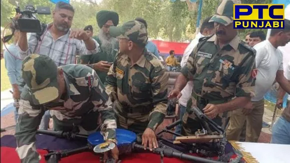 Pak drone shot down By BSF troops along Punjab Border in Amritsar sector, recover contraband