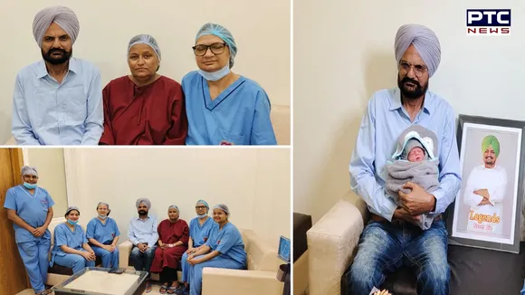 Watch the priceless reaction of Balkaur Singh and Charan Kaur, parents of Sidhu Moosewala's newborn