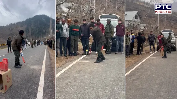 “Cricket & Kashmir” : Cricket legend Sachin Tendulkar plays 'gully cricket' in J-K