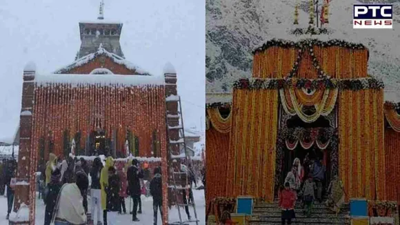 Uttarakhand: Snowfall at Badrinath for 2nd consecutive day, portals of Badrinath Dham to close on Nov 18
