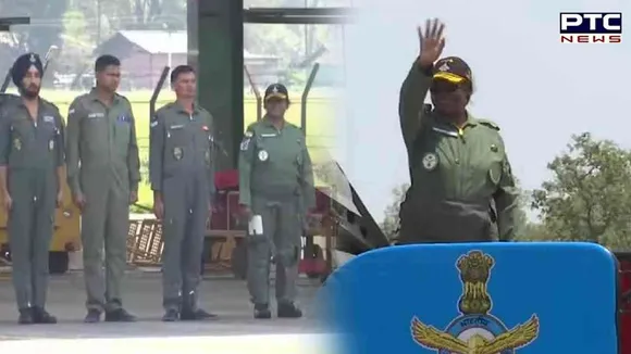 President Droupadi Murmu takes sortie in Sukhoi 30 MKI Fighter Aircraft