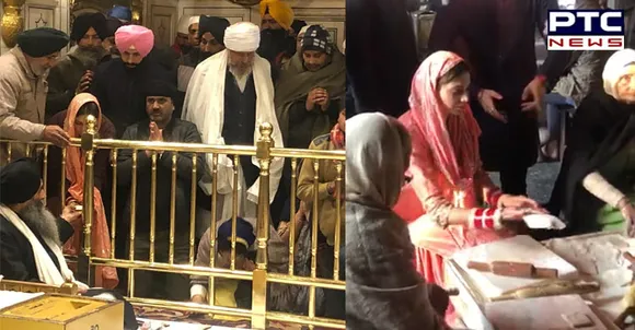 Gurickk Maan and Simran Kaur Mundi pay obeisance at Golden Temple [PHOTOS]