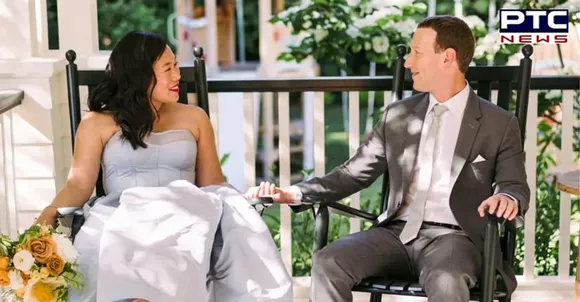 Mark Zuckerberg recreates wedding pic with wife