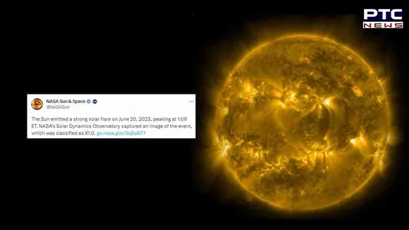 Solar Spectacle: NASA releases breathtaking photos of Sun's powerful solar flare