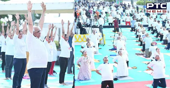 Gujarat organises yoga event at 75 places on International Yoga Day