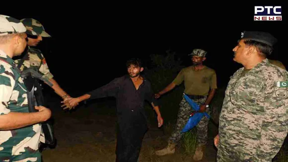Punjab: BSF apprehends Pak national along International Border; hands over to Pakistan Rangers