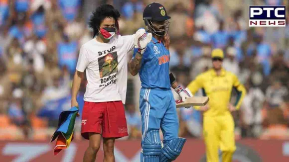 World Cup 2023: Spectator invades field during India-Australia final match, hugs Virat Kohli