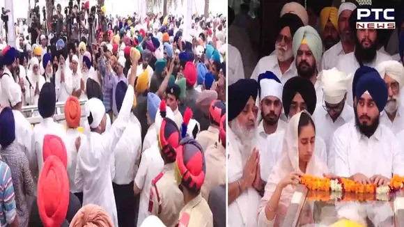 Parkash Singh Badal Funeral: ਸਰਦਾਰ ਪ੍ਰਕਾਸ਼ ਸਿੰਘ ਬਾਦਲ ਦੇ ਅੰਤਿਮ ਸਸਕਾਰ ਮੌਕੇ ਵੱਡੀ ਗਿਣਤੀ 'ਚ ਪਹੁੰਚ ਰਹੇ ਲੋਕ