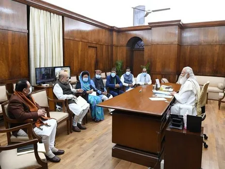 PM Modi chairs key meeting with Amit Shah, Uttarakhand MPs