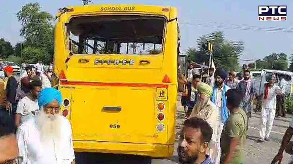 Moga school bus accident: Several injured as two school buses ram into truck on Ludhiana-Moga road