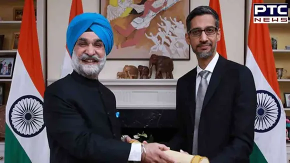 Google ਦੇ CEO ਸੁੰਦਰ ਪਿਚਾਈ ਪਦਮ ਭੂਸ਼ਣ ਨਾਲ ਸਨਮਾਨਿਤ