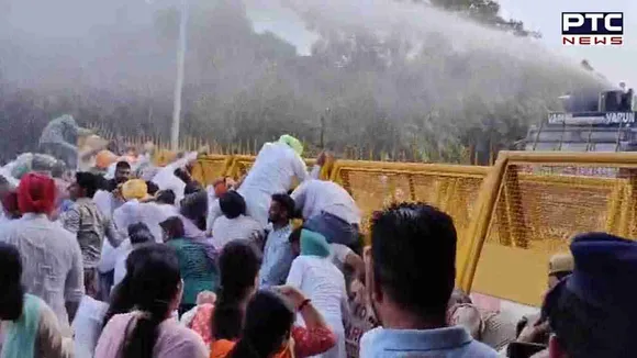 SYL Canal dispute: Police use water canons on protesting Congress workers in Chandigarh