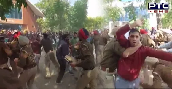 Jobless ETT teachers protest during Punjab CM Channi's visit to Punjabi University