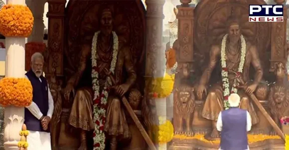 PM Narendra Modi unveils statue of Chhatrapati Shivaji Maharaj in Pune