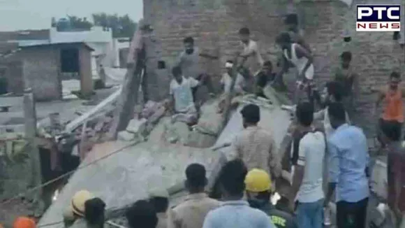 UP building collapse: 2 dead, several trapped as three-storey building collapses