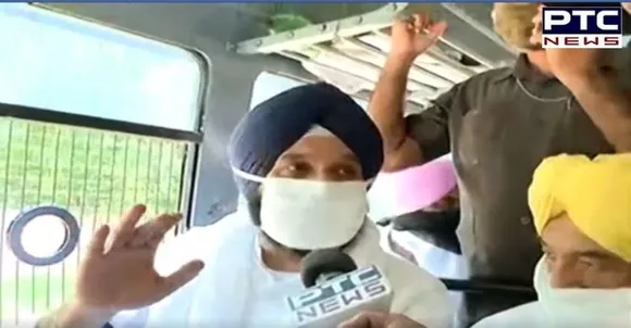SAD leader Bikram Majithia detained by Chandigarh Police for protesting against Punjab government