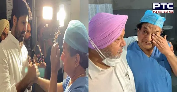 Watch video: Dr Raj Bahadur breaks down as Raja Warring calls on him at Mohali's regional spinal centre