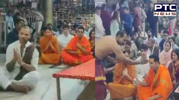 Watch: Akshay Kumar, Shikhar Dhawan offer prayers at Mahakal temple in Ujjain