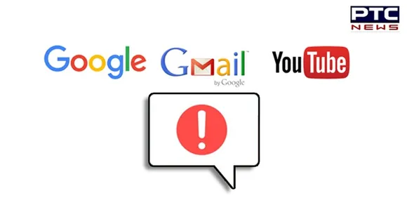 Google, Gmail, YouTube down, services crash worldwide