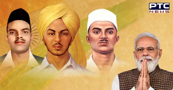 Shaheed Diwas 2022: PM Modi pays tributes to Bhagat Singh, Sukhdev, Rajguru