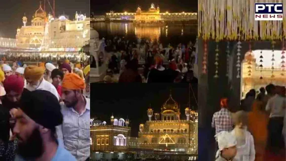 Parkash Purb of Sri Guru Ramdas Ji | Devotees pay obeisance, takes holy dip in 'sarovar' at Golden Temple