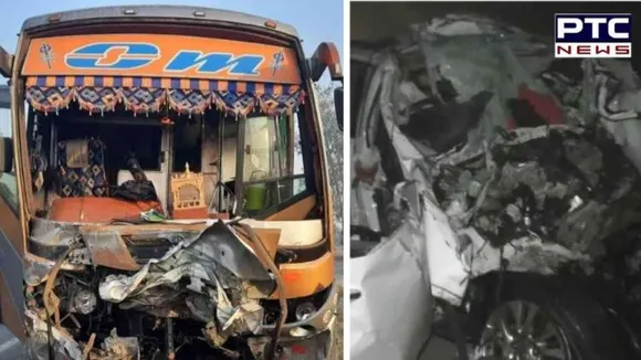 Nine die as bus collides with SUV in Gujarat's Navsari