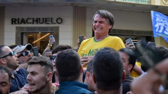 Brazilian presidential candidate stabbed from the front at rally