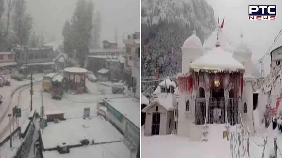 Uttarakhand's Gangotri Dham enveloped in thick blanket of snow