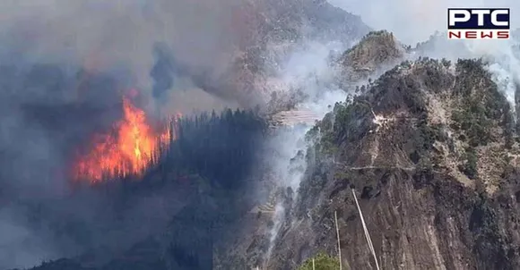 Fire breaks out in J-K's Tote forest belt