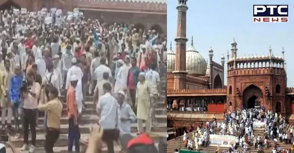 Massive protests at Delhi’s Jama Masjid over remarks against Prophet
