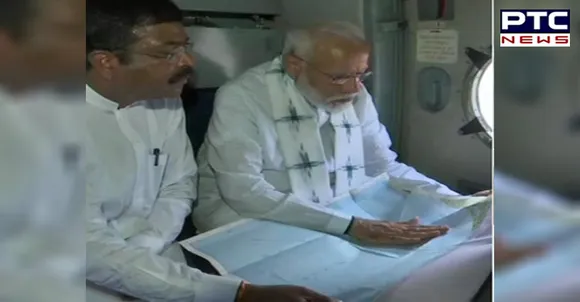 PM Modi conducts aerial survey of Cyclone Fani hit areas in Odisha