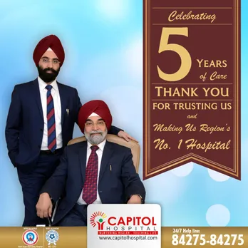 Capitol Hospital, Jalandhar successfully completes five years of its establishment